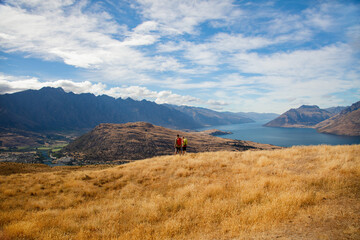 The Remarkables Otago young adventure couple vacation trekking