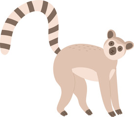 Cute Lemur Childish Cartoon Illustration © Good Studio