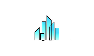 Fototapeta premium CITY LINE ART LOGO