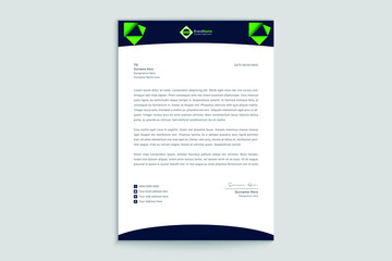 Letterhead template design modern creative