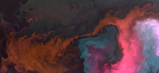 Natural luxury abstract fluid art painting in alcohol ink technique.