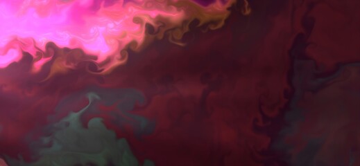 Natural luxury abstract fluid art painting in alcohol ink technique.