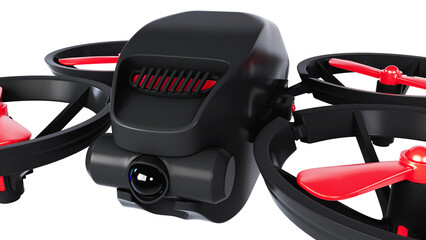 Fototapeta premium 3D render of the drone. Gadget for delivery box or other product