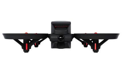 3D render of the drone. Gadget for delivery  box or other product