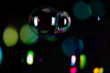 bubbles on black