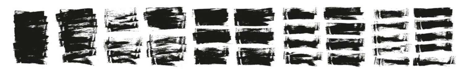 Flat Sponge Thin Artist Brush Short Background High Detail Abstract Vector Background MEGA Set 