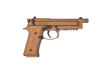 Air gun. Modern pneumatic weapon for air soft, sports and entertainment. A dummy, a copy of a real...