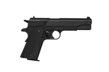 Air gun. Modern pneumatic weapon for air soft, sports and entertainment. A dummy, a copy of a real...