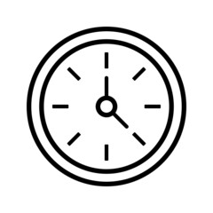 Editable vector graphics. Time and clock icons set, timer, speed, alarm, recovery, management. Time management.Clock with thin lines symbols for the Internet and mobile phone on a white background.