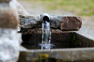 Une source d'eau potable