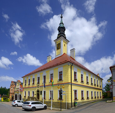 Zamberk town hall, East Bohemia, Czech republic