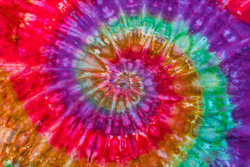 Fashionable Retro Abstract Psychedelic Tie Dye Swirl Design.