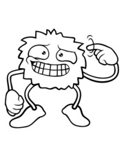 Verrückte Gestik Alien 