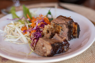 lamb chops with vegetables