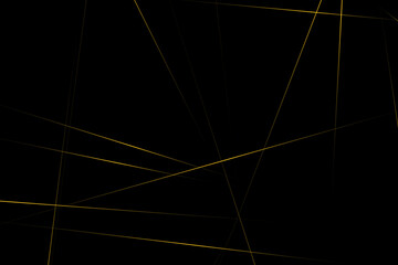 Abstract black with gold lines, triangles background modern design. Vector illustration EPS 10.