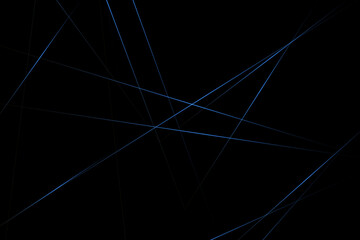 Abstract black with blue lines, triangles background modern design. Vector illustration EPS 10.