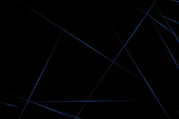 Abstract black with blue lines, triangles background modern design. Vector illustration EPS 10.