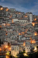 Scorcio di Olevano Romano all'imbrunire - Roma - Lazio - Italia	
