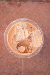 Ice Coffee Top View 