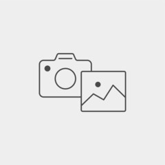 Camera vector icon sign symbol