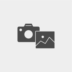 Camera vector icon sign symbol