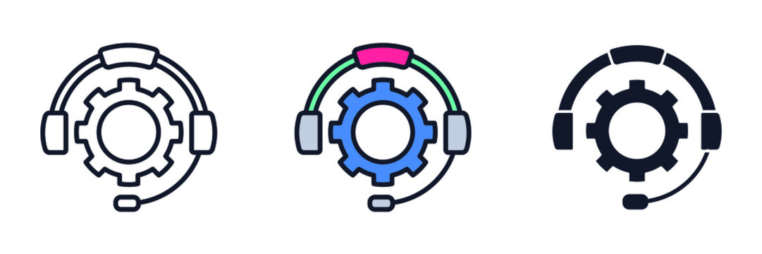 customer service icon symbol template for graphic and web design collection logo vector illustration