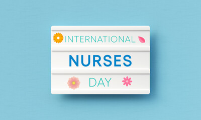 International Nurses day is observed every year on May 12, to mark the contributions that nurses make to society. 3D Rendering