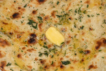 Indian Tandoori Naan Bread Also Called Amritsari Tanduri Nan Kulcha Bread Cooked In Hot Oven Tandoor Is Popular Flatbread Enjoyed In North And South India