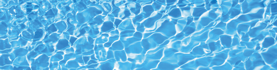EAU BLEUE DE PISCINE