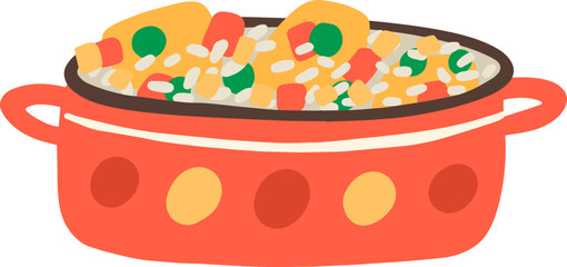 Arroz con Pollo illustration