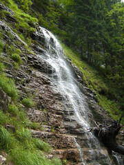 Waterfall at Postalmklamm canon, via ferrata in Austrian Salzkammergut
