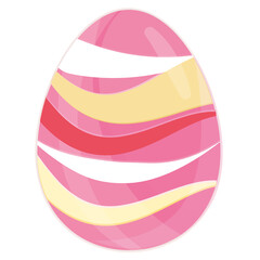 Isolated colored easter egg Spring season