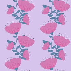 Floral seamless leaves branches pattern for fabrics and packaging and gifts and linens and kids and wrapping paper
