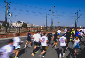 Marathon run traditionally held in Istanbul on Sunday, March 27. 2022