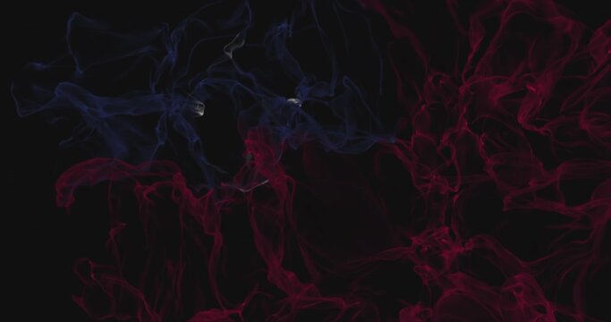 ,flag Samoa  turns into smoke. State weakening concept, alpha channel.  