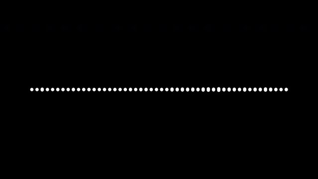 Minimal Audio wavefrom. Abstract music or sound waves oscillation. Black and white audio visualizer. Background for a phone call interception recording, voice recording, podcast, audiobook, karaoke.