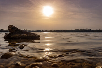 Naklejka premium abend am see
