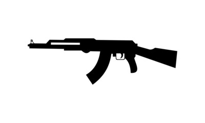Fototapeta premium ak 47 gun vector icon