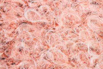 Textura fondo de lana rosa. Vista de cerca