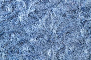 Textura fondo de lana celeste. Vista de cerca
