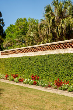 Photo of a ornamental garden wall