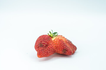 strawberries in a glass bowl