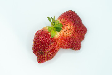 strawberry on white background
