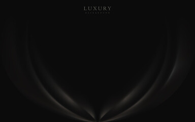 Abstract luxury dark background. Wavy silk fabric texture.  