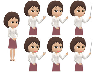 Fototapeta premium [Presentation A] African American Woman shirts bob haircut oblique angle