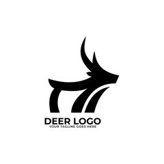 deer logo design inspiration. deer icon. deer head
