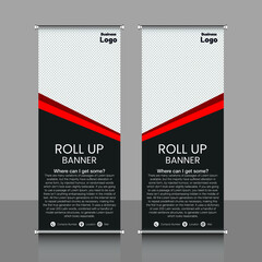 roll up banner, brochure, flyer, banner design, industrial, company, template, vector, abstract, line pattern background, modern x-banner, pull-up banner,  rectangle size banner.
