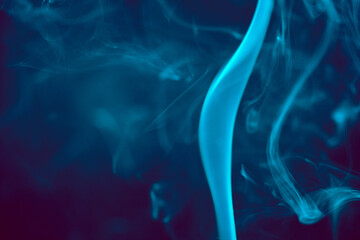 abstract blue smoke