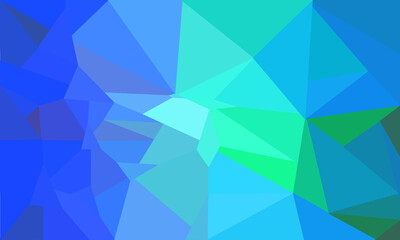 Polygonal pattern. Background with polygons in shades of blue, purple, green and brown.