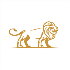Abstract Lion Logo Design Template Vector Illustrations